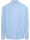 Jacquemus Stripe-pattern Shirt In Blue