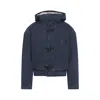 Jacquemus Blue De-nimes Duffle Cotton Jacket In Blue