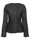 Jacquemus La Veste Spalla Wool Blend Jacket In Black