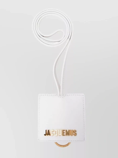 Jacquemus Le Porte Cle Bagage Key Holder In White