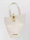 Jacquemus Structured Shoulder Bag Detachable Strap In White