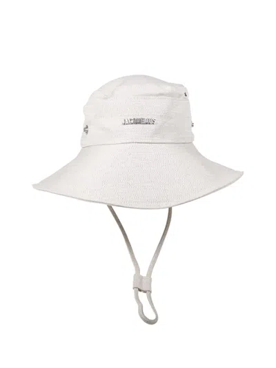 Jacquemus Structured Wide-brimmed Hat With Refined Finish In White