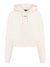 Jacquemus Cotton Hoodie With Drawstring Hood And Ribbed Details In Neutral