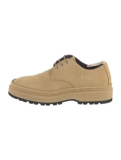 Pre-owned Jacquemus Suede Derby Shoes In Neutrals
