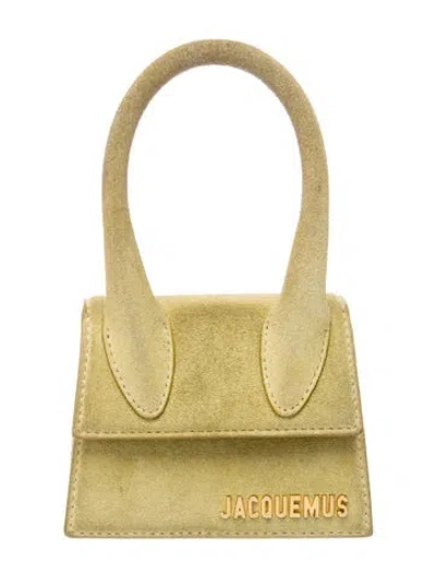 Pre-owned Jacquemus Suede Le Chiquito Mini In Neutrals