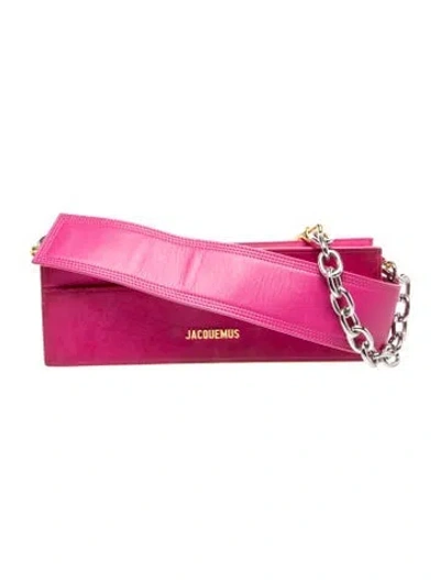 Pre-owned Jacquemus Suede Le Ciuciu In Pink