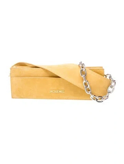 Pre-owned Jacquemus Suede Le Ciuciu In Yellow