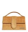 Jacquemus Le Grande Bambino Suede Top Handle Bag In Brown