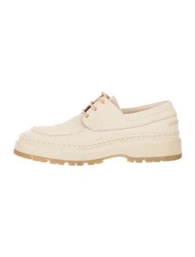 Pre-owned Jacquemus Suede Loafers In Neutral
