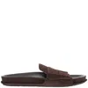 Jacquemus Diamond Cut Suede Slides With Flat Sole