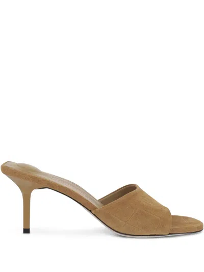 JACQUEMUS 70MM SUEDE SANDALS