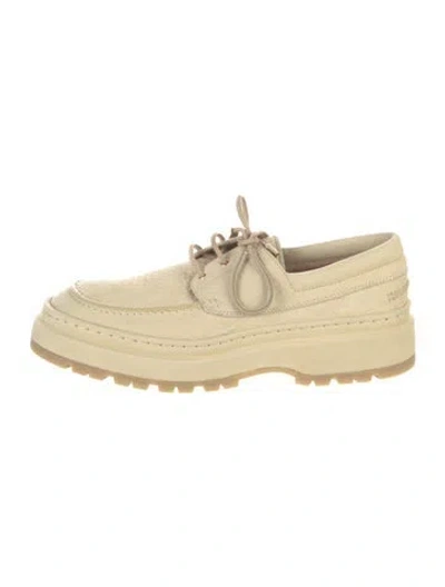 Pre-owned Jacquemus Suede Oxfords In Neutral