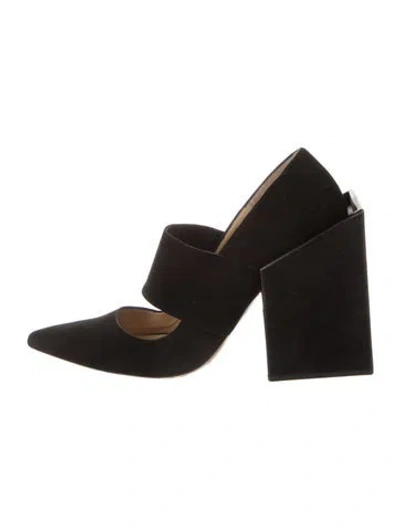 Pre-owned Jacquemus Suede Pumps In Black
