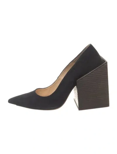 Pre-owned Jacquemus Suede Pumps In Black