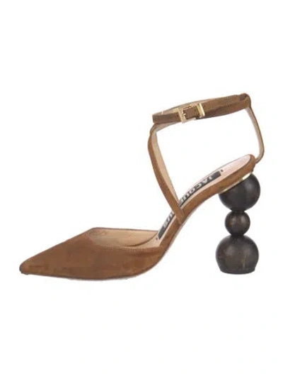 Pre-owned Jacquemus Suede Pumps In Brown