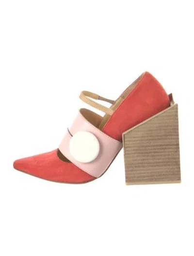 Pre-owned Jacquemus Suede Pumps In Red