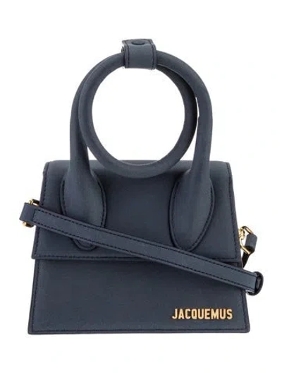 Pre-owned Jacquemus Suede Shoulder Bag In Blue