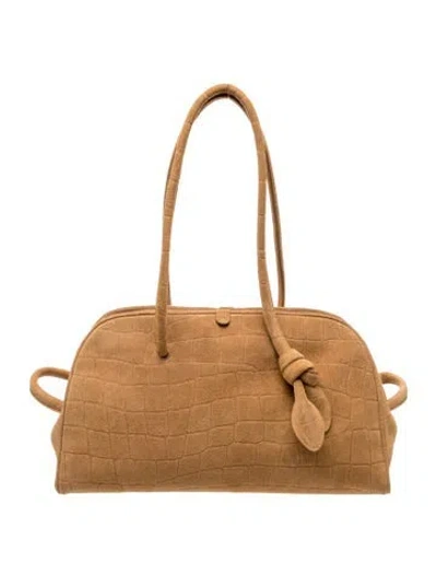 Pre-owned Jacquemus Suede Shoulder Bag In Brown/neutrals