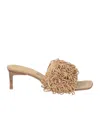 Jacquemus Suede Slide Sandals In Multi
