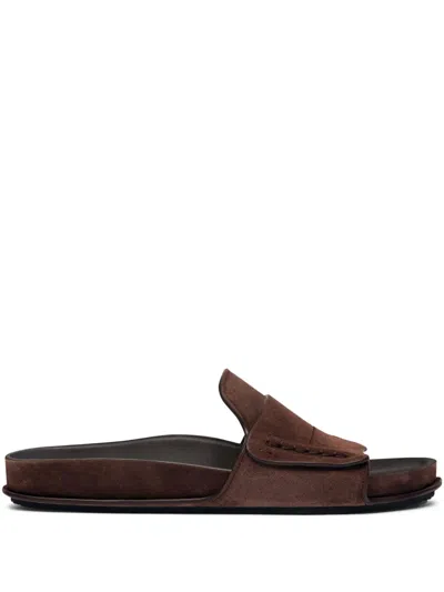 JACQUEMUS SUEDE SLIDES
