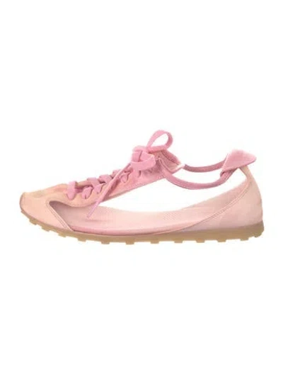 Pre-owned Jacquemus Suede Sneakers In Pink