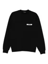 Jacquemus Le Sweatshirt Gros Grain Sweatshirt In Black