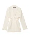 Jacquemus Suit Jacket Mini Dress In White