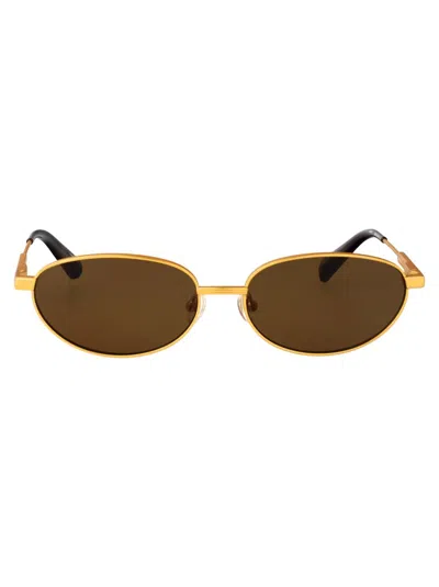 Jacquemus Sunglasses In Gold
