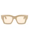 Jacquemus Les Lunettes Baci Sunglasses In Beige