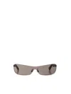 Jacquemus Modern Rimless Sunglasses With Adjustable Nose Pads In Black