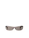 Jacquemus Modern Rimless Sunglasses With Adjustable Nose Pads In Black