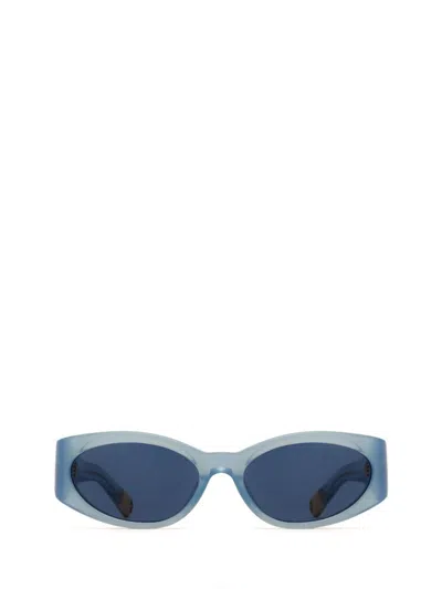 Jacquemus Sunglasses In Blue Pearl