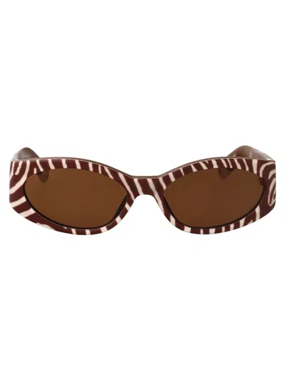 Jacquemus Sunglasses In Brown