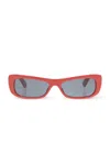 Jacquemus Rectangle Frame Sunglasses In C2