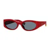 Jacquemus The Ovalo Logo Sunglasses In Red