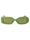 Jacquemus Les Lunettes Rond Carré Sunglasses In Green