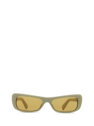 Jacquemus Rectangle Frame Sunglasses In Yellow