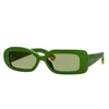 Jacquemus Green 'les Lunettes Rond Carré' Sunglasses In Green
