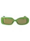 Jacquemus Les Lunettes Rond Carré Sunglasses In Green