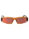 Jacquemus Rounded Frame Sunglasses In Multi Brown
