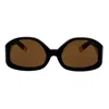 Jacquemus Sunglasses In Nero/marrone