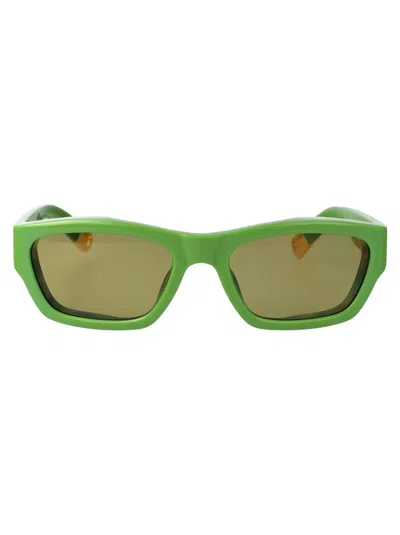 Jacquemus Sunglasses In Olive Green