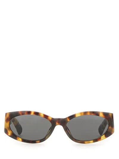 Jacquemus Sunglasses Ovalo In Brown