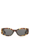 Jacquemus Ovalo - T-shell / Matt Black Sunglasses In Multicolour