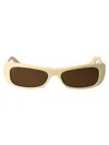 Jacquemus Beige Acetate Sunglasses In Yellow