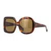 Jacquemus Sunglasses Square Full Rim, Shiny Black Frame And Grey Lens Jac/10c1 In Brown