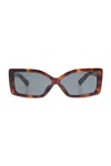 Jacquemus The Spiaggia Butterfly Sunglasses In Havana