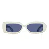 Jacquemus Carre Retro Round Acetate Sunglasses In White