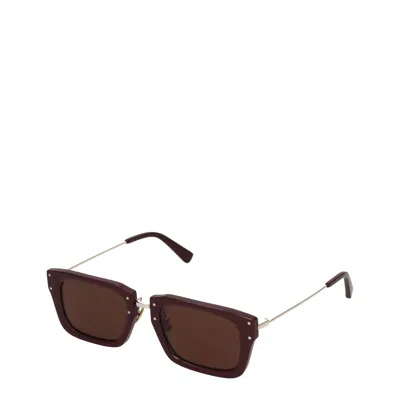Jacquemus Sunglasses Women Acetate Brown/gold In Multi