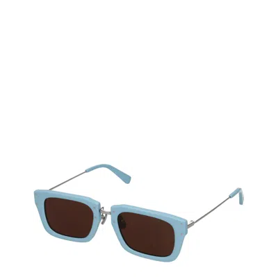Jacquemus Sunglasses Women Acetate Light Blue/silver In Multi
